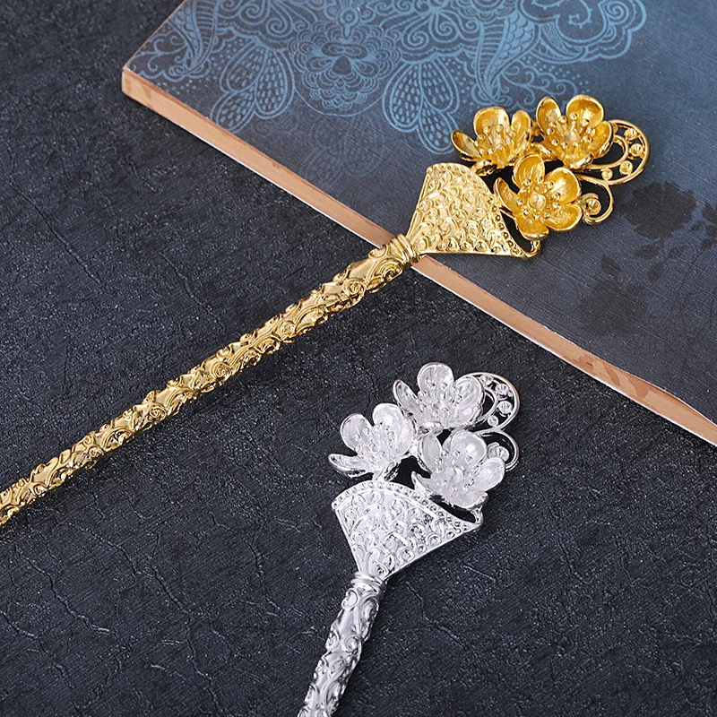 Новинка стильная старинная китайская шпилька сплав цветок сливы ступенчатое