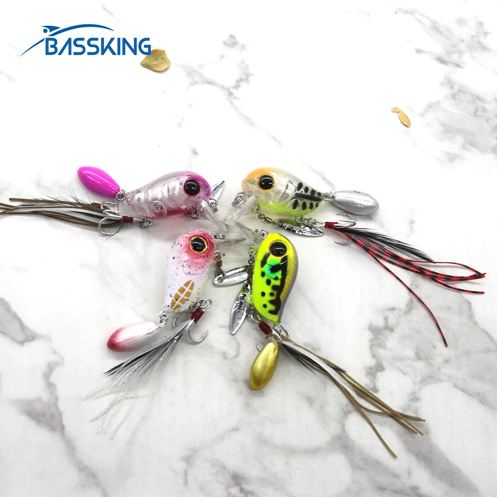 BASSKING Fishing Lures Kit 5Pcs Crank Bait with Tackle Box Floating  Wobblers Artificial Hard Bait Set 3D Eyespesca Bass Tackle