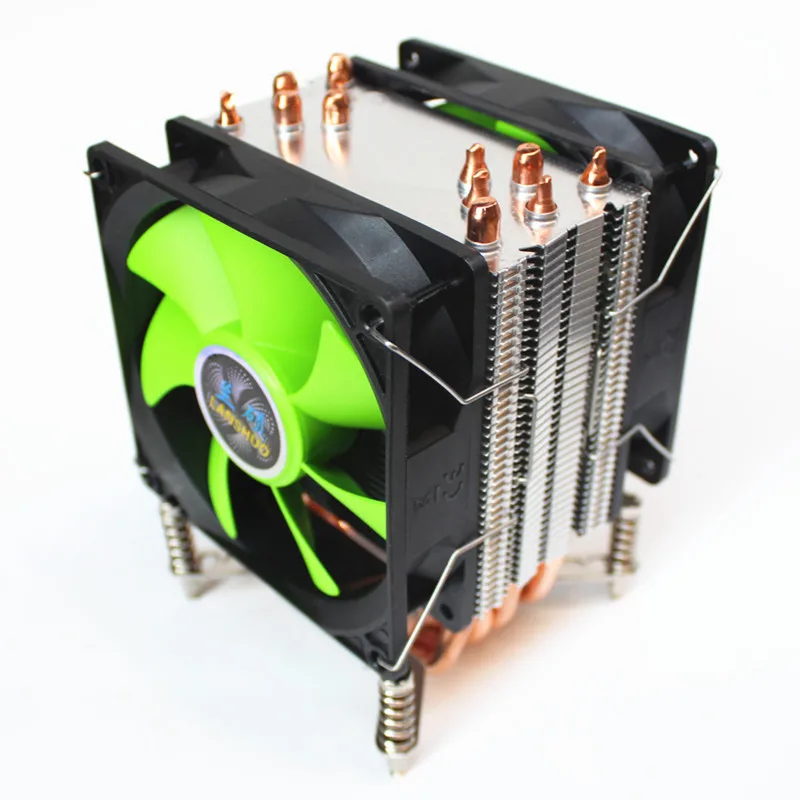 3/4PIN RGB светодиодный Процессор кулер 6-Heatpipe 12V 9 см, 2 шт/комплект вентилятор охлаждения радиатора для LGA 775 1150 1151 1155 1156X58 1366X79 2011