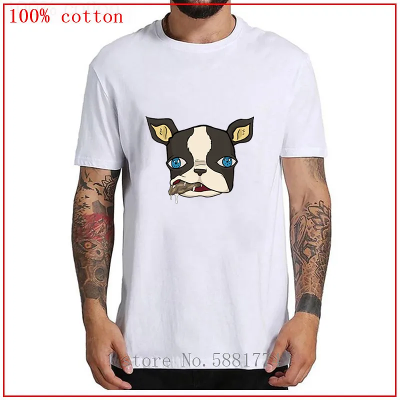 Футболка Iggy the dog Jojos Bizarre Adventure мужская летняя хлопковая уютная и дышащая