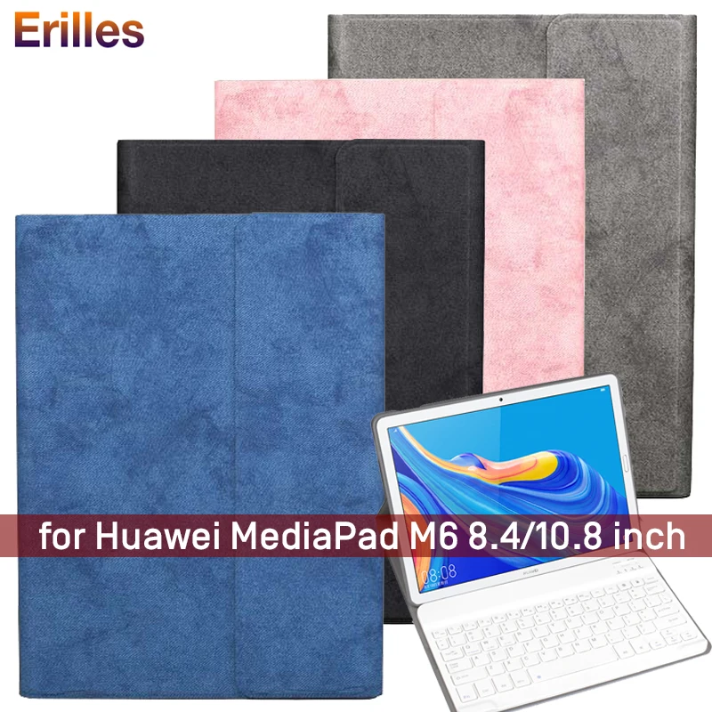 

Magnetic Tablet Case with Keyboard for Huawei MediaPad M6 8.4 10.8 inch Wireless Keyboard Cover Smart Leather Cover M6 10.8
