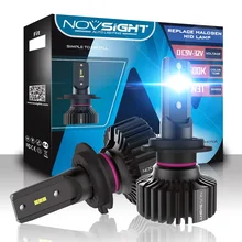 Novsight H7 led H4 H11 H8 H1 лампочки для авто HB3 HB4 светодиодные фары светильник s лампы canbus 6500k автомобильный головной светильник s противотуманные фары 12v