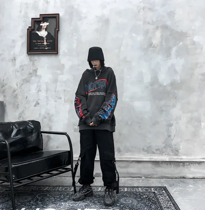 High Street Funeral Ретро Рок Burr старый промытый хип хоп толстовки с капюшоном для мужчин и женщин повседневный Топ