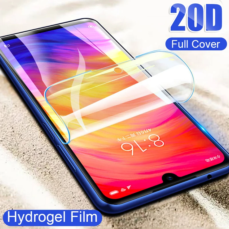

20D Full Cover Hydrogel Film On The For Xiaomi Redmi K20 Note 7 6 5 Pro Protective Film For Redmi 6A Screen Protector Not Glass