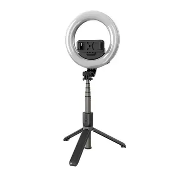 

4 in 1 selfie ring light wireless Bluetooth selfie tripod Handheld mini Extendable With selfie stick stick Remote P2F0