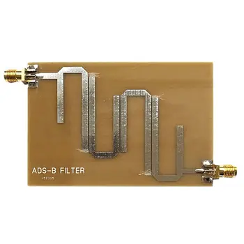 

Durable ADS-B Microstrip Bandpass Filter 1090Mhz Lan Transmission Range 1-1.2GHz for SDR Receiver Board Safe to Use