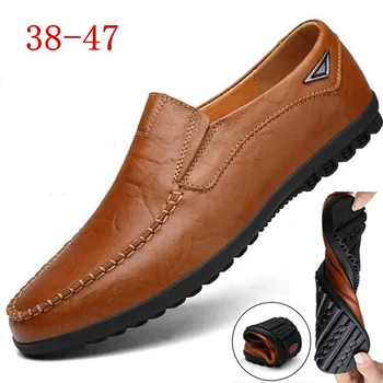 

Plus Size Men's Leather Shoes Mens Designer Shoes Men Classic Soft Mens Shoes Business Casual Luxury Mens Loafers Leather Shoes