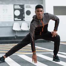 Мужские штаны для фитнеса быстросохнущие эластичные дышащие однотонные штаны для ног