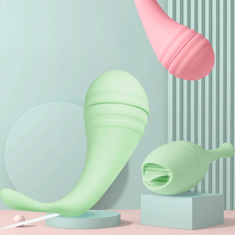 Новые Двойные вибрационные яйцо Вибраторы для языка USB Power G spot массажный лижет