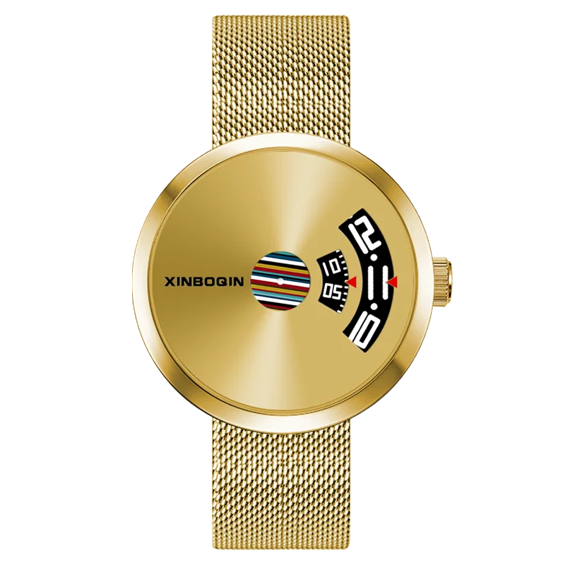 XinBoQin3111 mannen horlogees Mannen Roestvrij Staal Quartz Man Horloge Waterdicht Relogio Masculino Fashion Creatieve Mannelijke