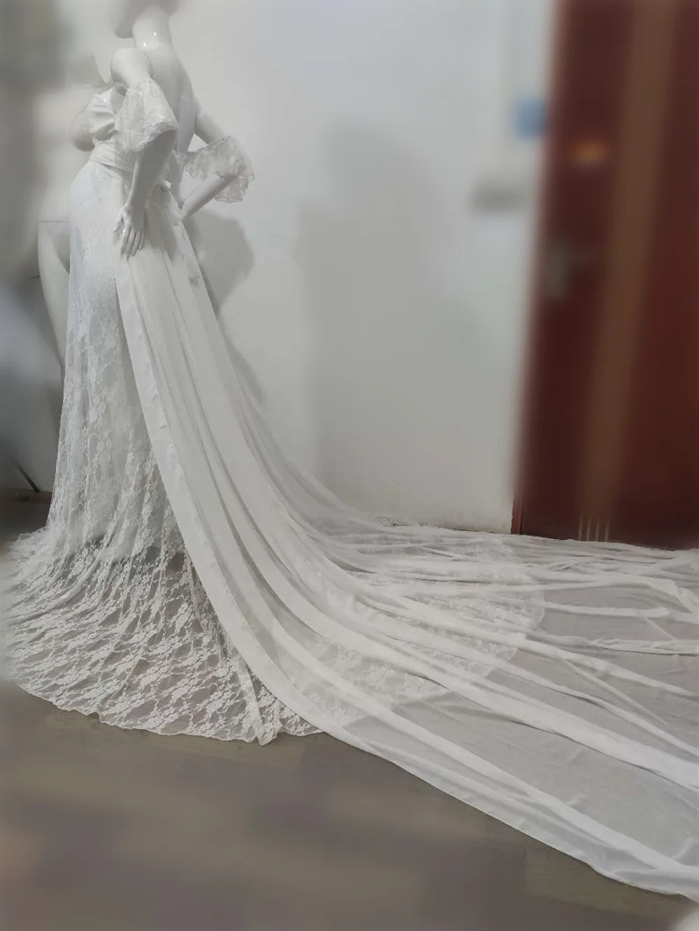 Sexy Lace Maternity Dresses Photography Props Chiffon Shawl Fancy Pregnancy Dress For Photo Shoot Long Pregnant Women Maxi Gown (15)