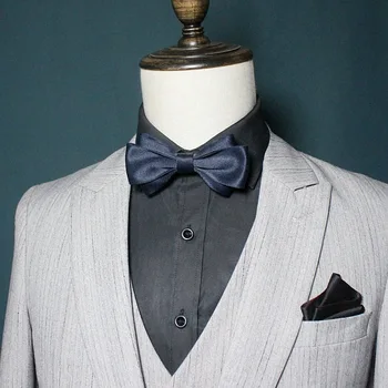 

Handmade Bow Tie Korean Polyester High Quality Men Unisex Simple Atmosphere Gentleman Suit Shirt Bowtie Wedding Daily Wear Gifts