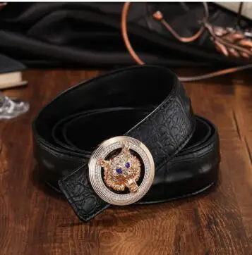 男性と女性のためのライオンバックルベルト,新しい高品質の