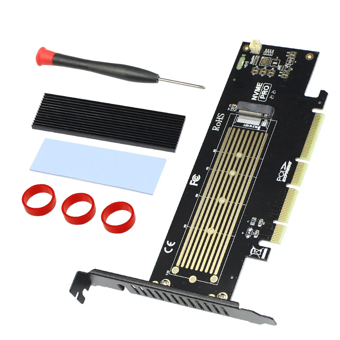 JEYI SK8-NEW Add On Card M.2 for NVMe Adapter to PCIE3.0 GEN3 M.3 Built-in Turbo Fan for 2230-22110 size NVME GEN3 M.3 ssd adapter card m.2 to pcie adapter pcie adapter card m.2 expansion card