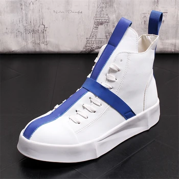 

Spring Autumn Ankle Boots For Young Men Genuine Leather Boots Fashion Work Boots Men Boots Thick Bottom High Top Men Shoes