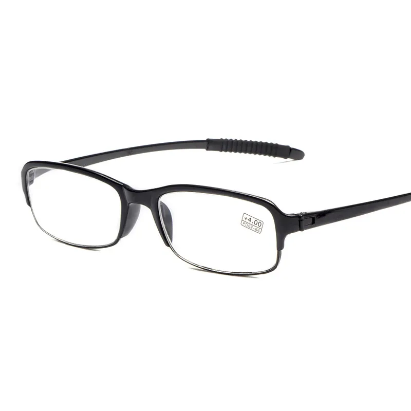 IBOODE квадратные очки для чтения для женщин и мужчин пресбиопические очки женские мужские очки при дальнозоркости унисекс оптика увеличительные очки - Цвет оправы: Черный