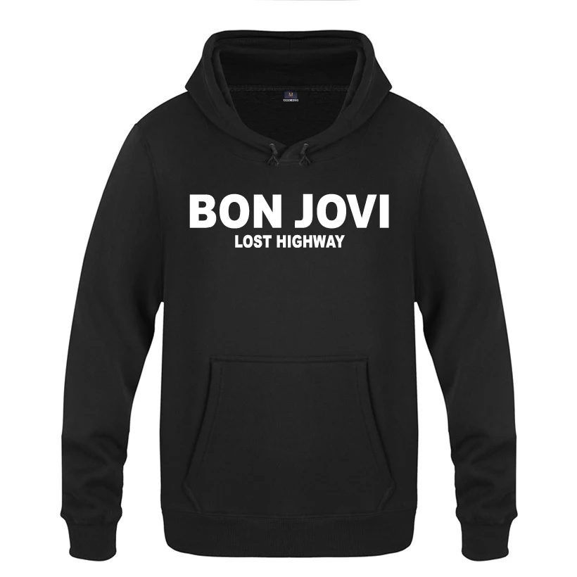 Lost High Way Bon Jovi рок толстовки для любителей музыки мужские с капюшоном флисовый пуловер толстовки