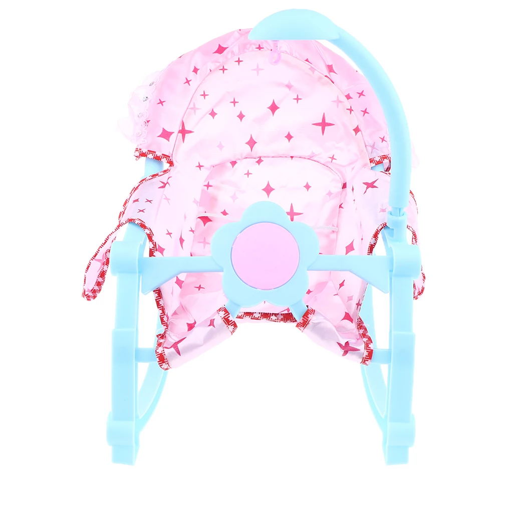 Reborn Doll Bouncer Toddler Rocking Chair Assembly Simulation Furniture Playset for MellChan Baby Doll Kids Pretend Play Toy