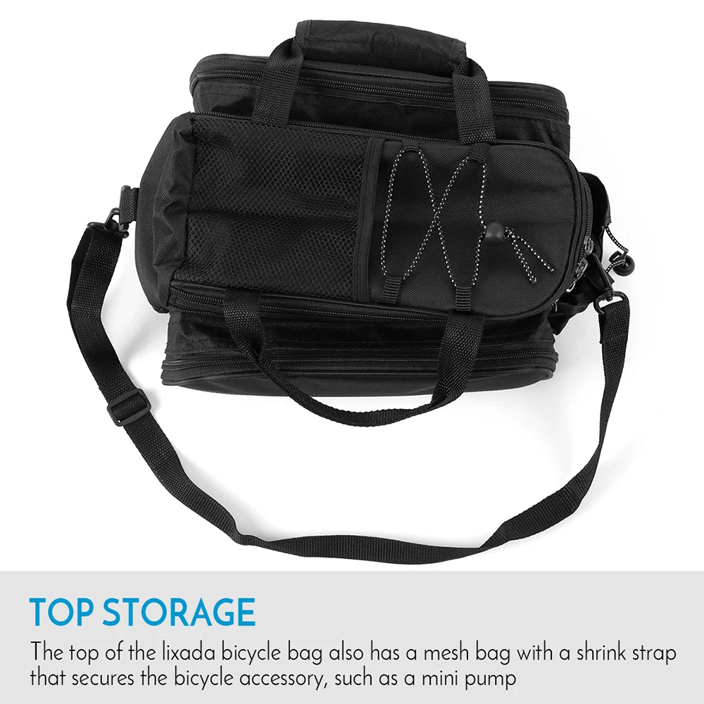 Bike Waterproof Seat Pannier Pack Dog Carrier Bag Luggage Outdoor 25L Bicycle Pannier Bag Rear Rack Trunk Bag With Rain Cover