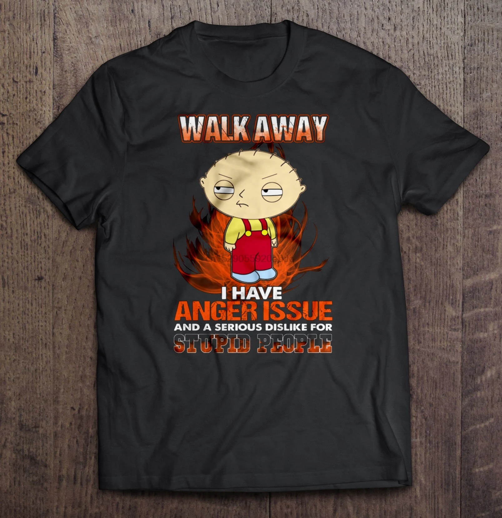 Мужская футболка с надписью Walk Away У меня есть проблемы гневом и серьезно не