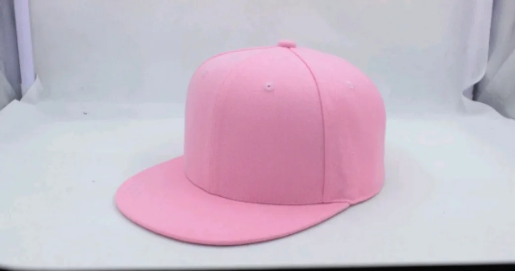 Pink Бейсболка с логотипом «сделай сам», плоская кепка, на заказ, хип-хоп, для детей и взрослых, с вышивкой, брендовая Спортивная Кепка, высокое качество, Snapback - Color: Pink