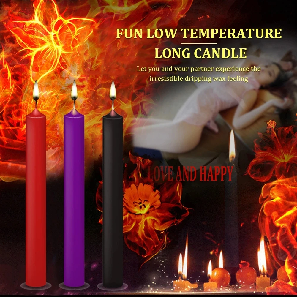 SM Sex Toy For Couples Relaxation Flirting Sex Candles BDSM 3PCS/SET Low Temperature Candle Adult Products Drip Candles