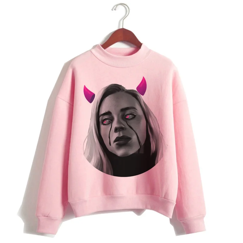 311 Billie Eilish, худи, женская одежда, толстовка, Корейская, 90 s, с капюшоном, Harajuku, с принтом, толстовки, уличная, топ, повседневная, ulzzang, капюшон - Цвет: 311