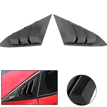 

Rear Window Triangular Carbon Fiber for Honda Civic 10Th 2017 2018 2019 Window Blinds Triangular Window Protection Cover Car Acc
