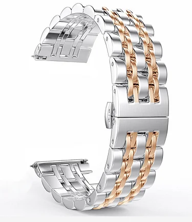 Ремешок gear S3 для samsung Galaxy watch active Galaxy Watch 46 мм huawei ремешок для часов 22 мм ремешок для часов amazfit bip - Цвет ремешка: rose gold