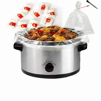 베이킹 요리용 내열 로스팅 칠면조 가방, 나일론 블렌드 애완 동물 슬로우 쿠커 라이너, 중간 크기 고치기 냄비 라이너
