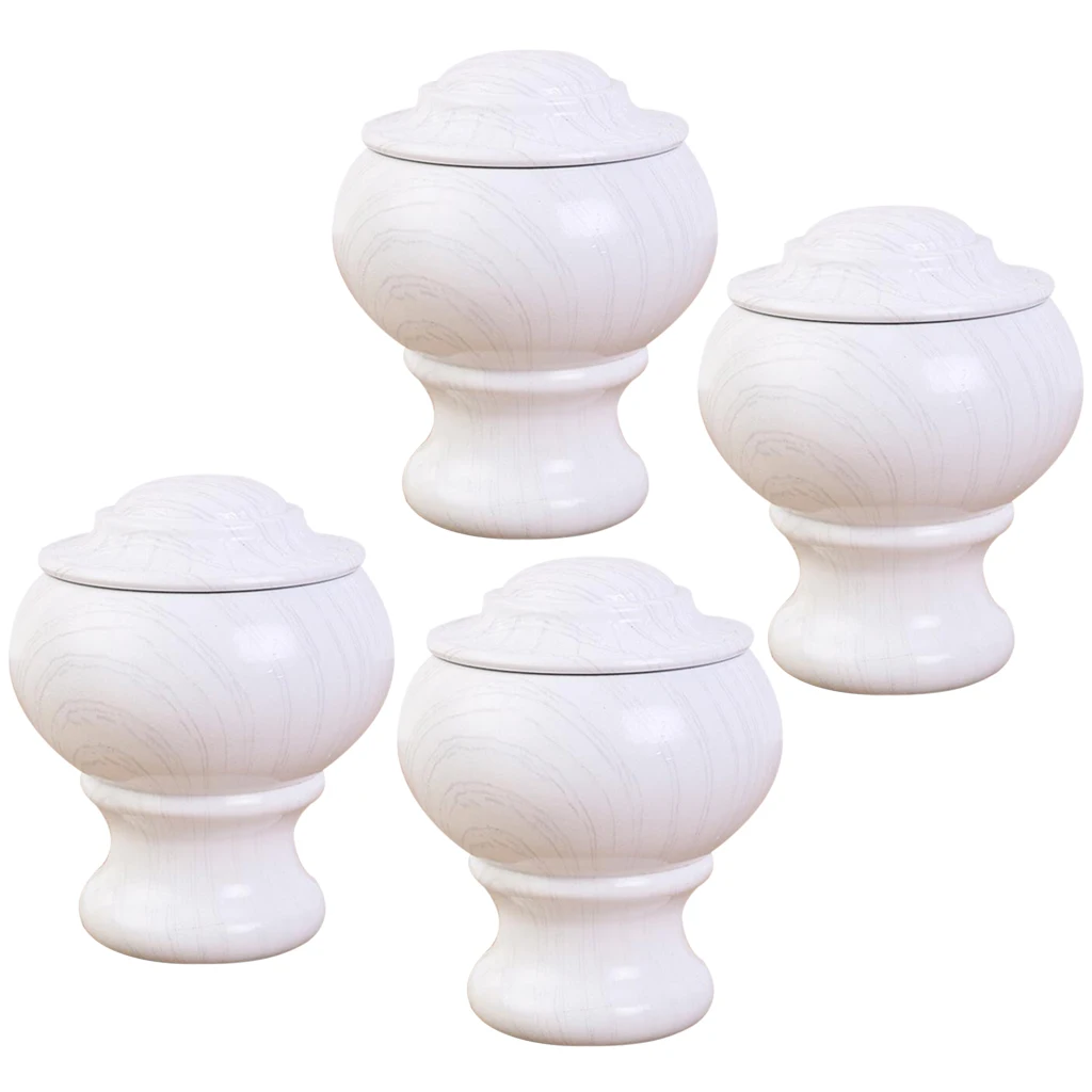 28mm 4pcs PVC Decorative Curtain Pole/ Rod  Ends Finals Window Curtain Finals Curtain Pole Head Drapery Pole Ends