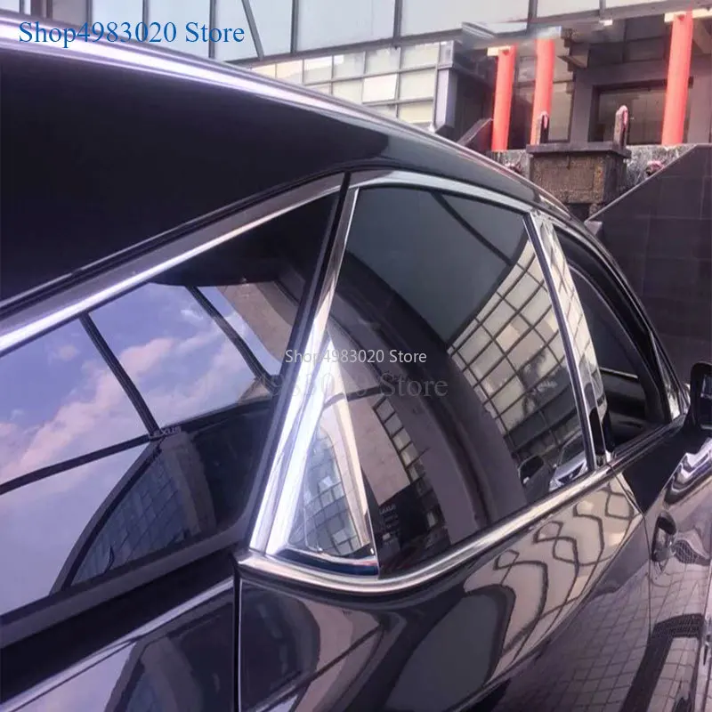 Автомобильный Стайлинг для Lexus RX, средняя колонна, оконная колонна, отделка kluger, декоративные наклейки из нержавеющей стали, блестящая колонна