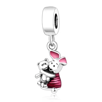 

Fit Original Fine Charm Bracelets & Bangle 925 Sterling Silver Pendant Bead Rabbit Bunny Cute Animal Dangle Charm Women DIY