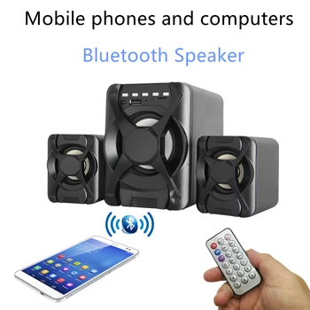 

Mobile Phone Bluetooth Portable Combination Speaker 3D Stereo Subwoofer PC Music DJ Notebook TV USB