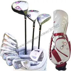 Новые женские клюшки для гольфа Maruman FL полный набор клюшек для гольфа с приводом для фарватера Деревянные клюшки для гольфа графитовый Вал