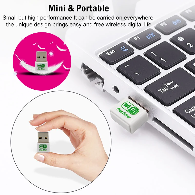 Usb wifi адаптер ethernet lan беспроводной 802.11n ноутбук ключ карта antena adaptador 2 4g wi fi приемник