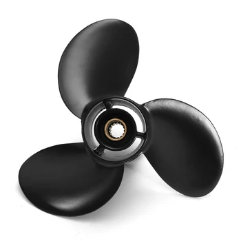 

9.25 x 11 Outboard Propeller For Mercury/Tohatsu/Nissan 9.9-20HP 48-897754A11 Aluminum 14 Spline Tooth Standard Propeller