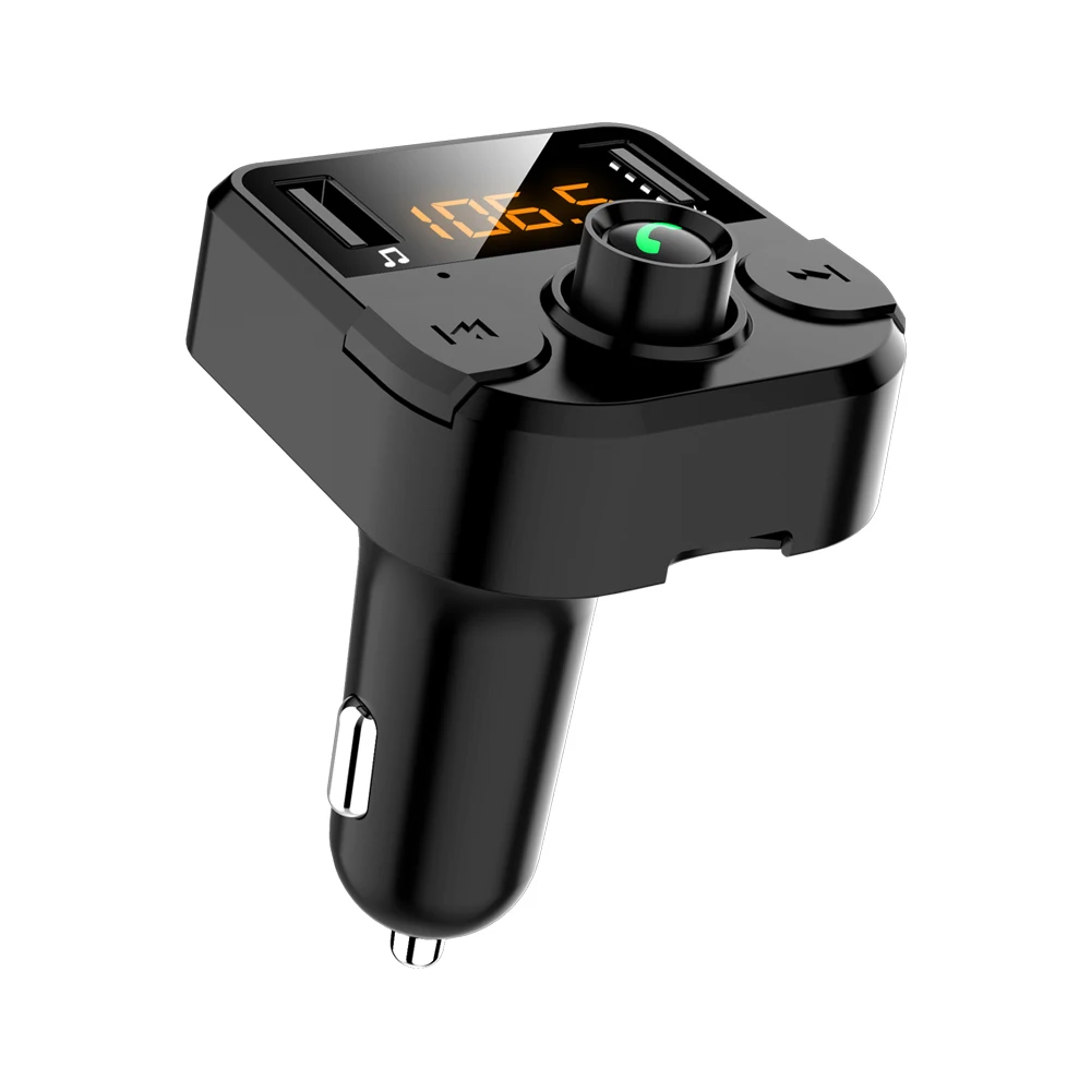 1 шт. двойное USB Автомобильное зарядное устройство с fm-передатчиком Bluetooth hands-free FM модулятор автомобильное зарядное устройство для телефона