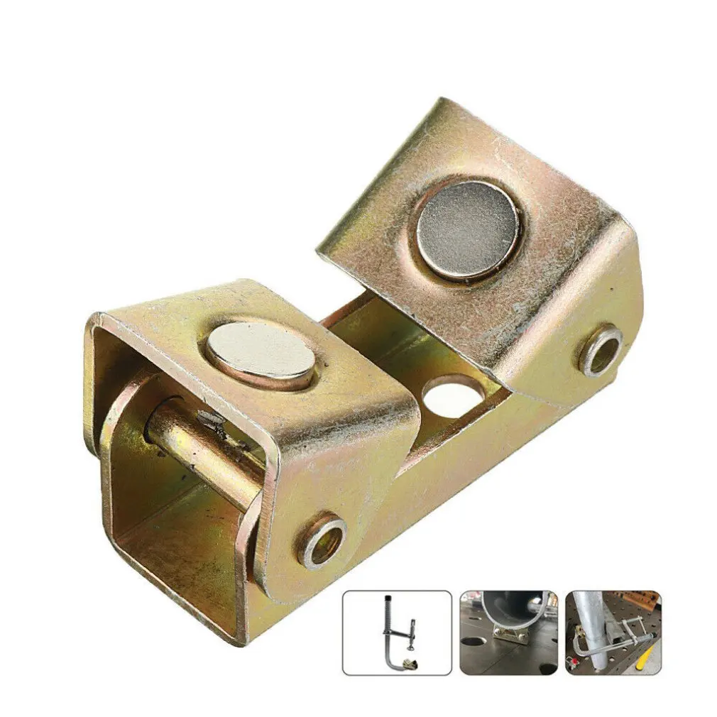 

V-Shaped Magnetic Welding Support Magnetic Adjustable Welding Accessory V-Hand Pads Strong Tool