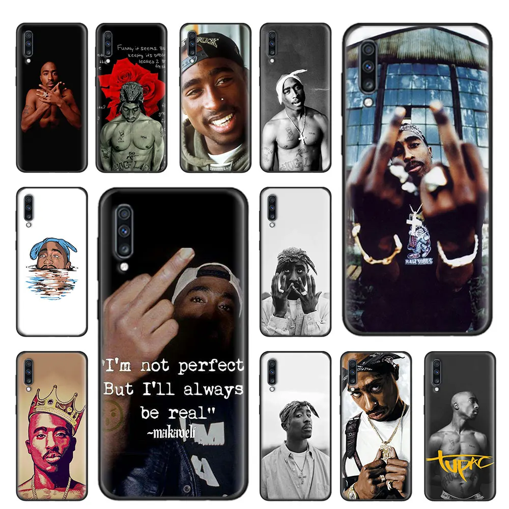 Силиконовый чехол для Samsung Galaxy A51 A71 5G A80 A70 A70s A50 A50s A40 A30 A20 A10 A21s из ТПУ 2pac Tupac и Biggie |