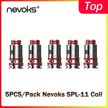 

5pcs/pack Nevoks SPL-11 Replacement Coil 0.6ohm Mesh/1.0ohm Regular Coil Head For Veego Pod 4.5ml Capacity Veego Pod Kit