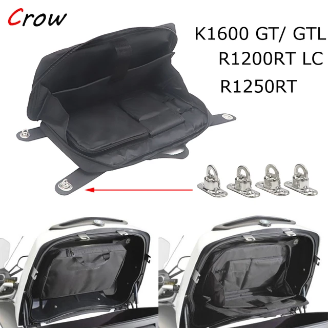 Black Tour Pak Motorcycle Organizer Lid Storage Bag For Bmw