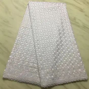 

New 2019 Design Nigerian Lace Fabric High Quality Swiss Lace In Switzerland Material For Aso Ebi Uniform Cloth For Women's Dress
