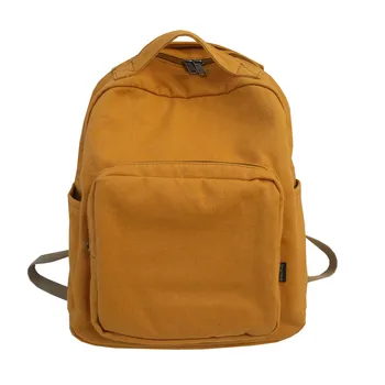 

Backpack Men Women Backpack Large Capacity Canvas Bag School Backpack Solid Color Schoolbag for Girls Boys Shoulder Bag Tavel Ba