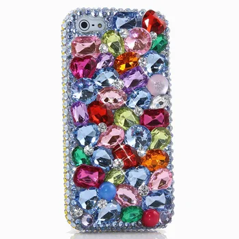 

Colorful Rhinestone 3D Diamond Cover Case funda coque For XiaoMi 8 lite 9T Pro A1 A2 A3 Mix Max 3 Redmi Note 7 8 pro 5 6A K20 4X