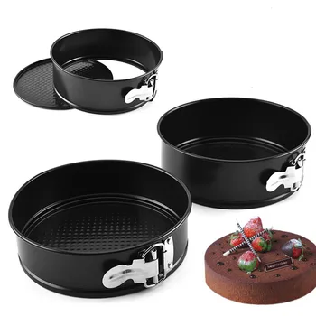 

2PCS 9" Non-stick Springform Cake Pan Leakproof Round Mould Baking Mold Cake Tin Leak-proof Tight Seal