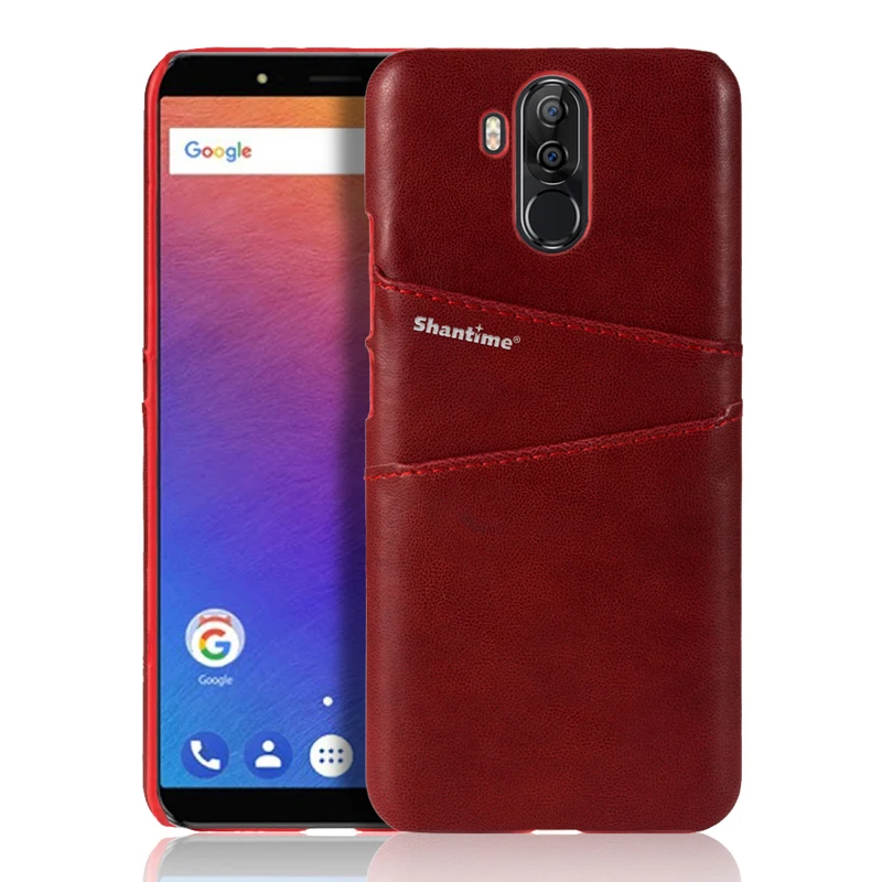 RED Винтаж кожаный бумажник чехол с отделением для карт чехол для Ulefone Мощность 3 чехол для Ulefone Мощность 3S Чехол для Vernee X кожаная накладка на заднюю панель телефона - Цвет: RED