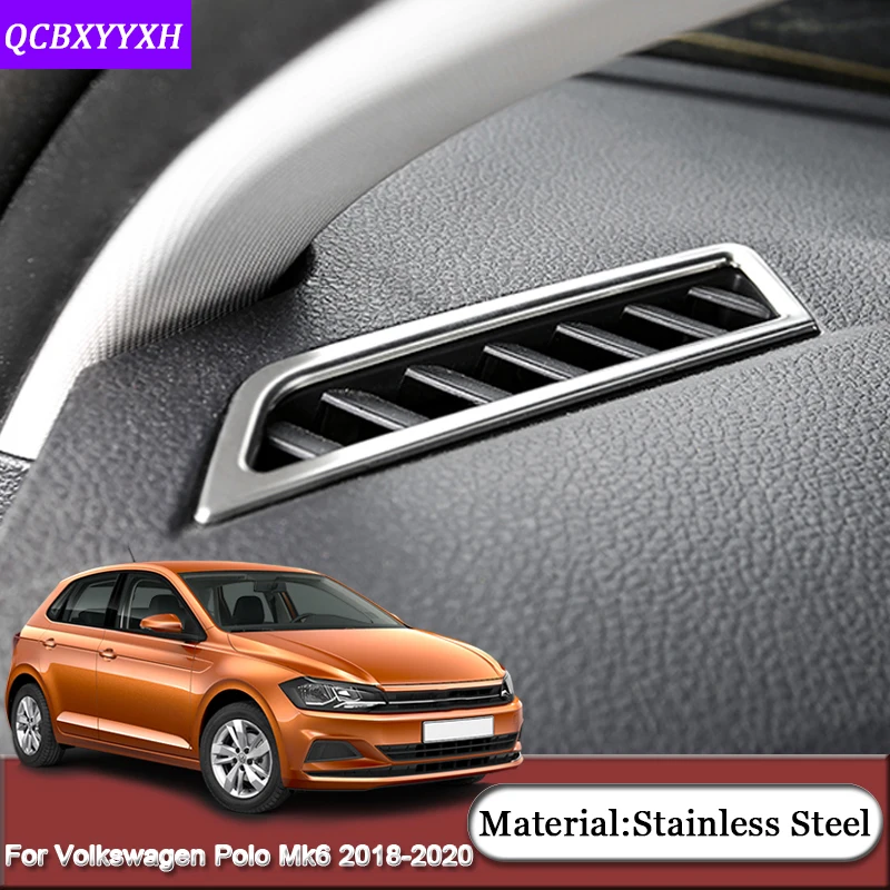 Подходит для Volkswagen Polo Mk6 AW Virtus Sedan- автомобильный Стайлинг приборной панели автомобиля кондиционер на выходе наклейки с блестками