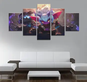 

Home Decor Poster Pictures Prints Canvas 5 Piece Modular LOL Tristana Art Game Living Room Decorative Paintin
