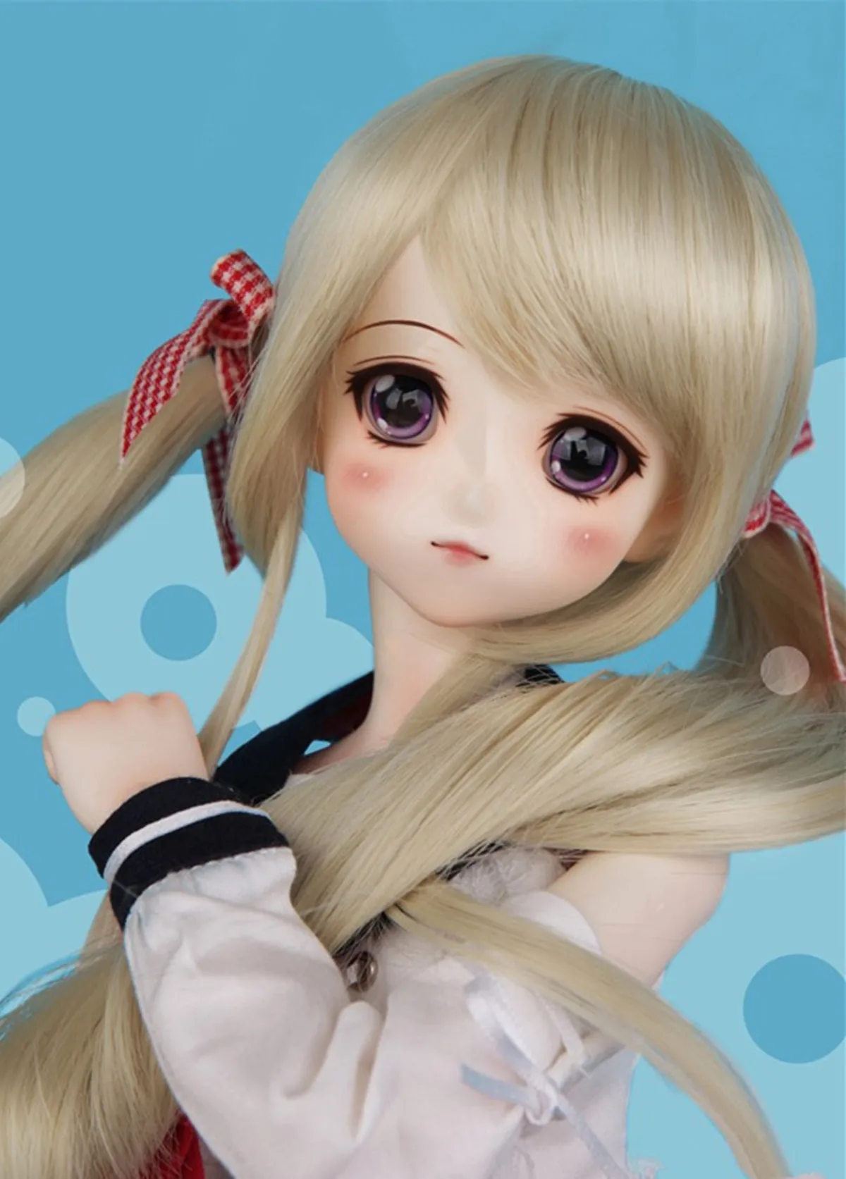 

New BJD SD doll toy 1/4 Anime coco eyeball send makeup Optional full set of high-grade resin clothes wig shoes